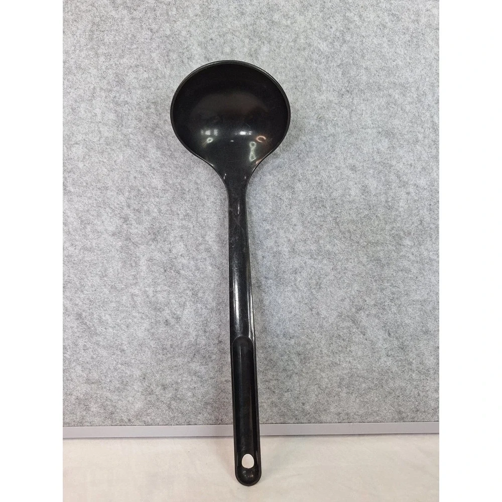 Tupperware Black Plastic Soup Ladle 1916-7 Kitchen Serving Spoon 12 Inch